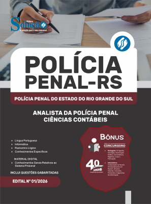Apostila Polícia Penal-RS 2026 - Analista da Polícia Penal - Ciências Contábeis - Imagem 3