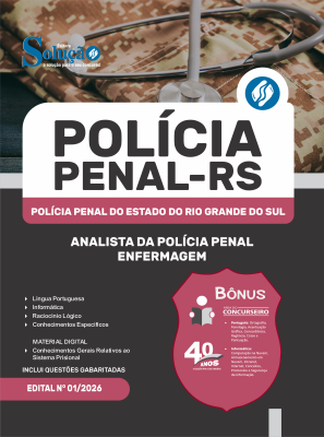 Apostila Polícia Penal-RS 2026 - Analista da Polícia Penal - Enfermagem - Imagem 3