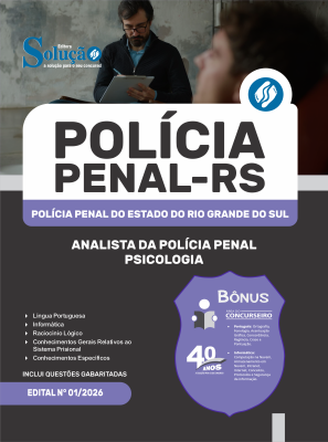 Apostila Polícia Penal-RS 2026 - Analista da Polícia Penal - Psicologia - Imagem 3