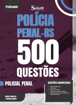 Caderno de Questões Polícia Penal-RS em PDF - Policial Penal - 500 Questões Gabaritadas - Imagem 1
