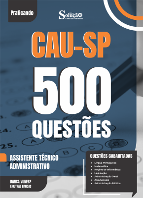 Caderno de Questões CAU-SP - Assistente Técnico Administrativo - 500 Questões Gabaritadas - Imagem 2