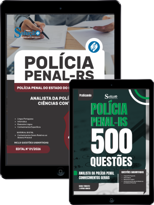 Combo Polícia Penal-RS 2026 - Analista da Polícia Penal - Ciências Contábeis - Imagem 1