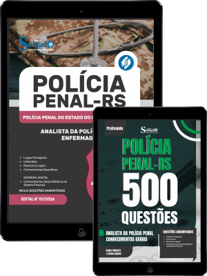 Combo Polícia Penal-RS 2026 - Analista da Polícia Penal - Enfermagem - Imagem 1