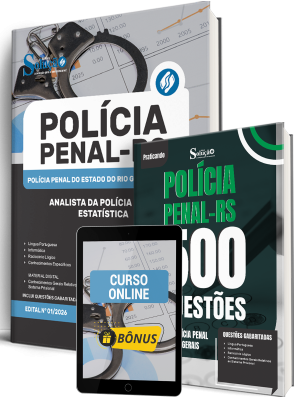 Combo Polícia Penal-RS 2026 - Analista da Polícia Penal - Estatística - Imagem 1