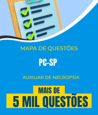 Mapa de Questões Online - PC-SP - Auxiliar de Necropsia - 5 Mil Questões - Imagem 1