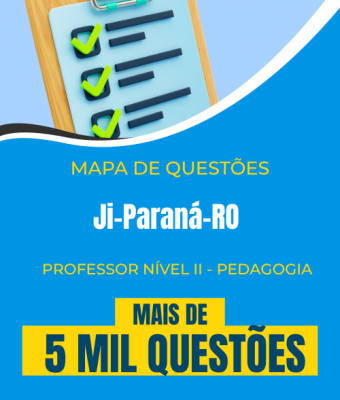 Mapa de Questões Online - Pref. Ji-Paraná-RO - Professor Nível II - Pedagogia - 5 Mil Questões - Imagem 1