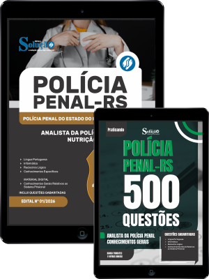 Combo Polícia Penal-RS 2026 - Analista da Polícia Penal - Nutrição - Imagem 1