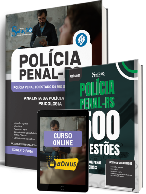 Combo Polícia Penal-RS 2026 - Analista da Polícia Penal - Psicologia - Imagem 1