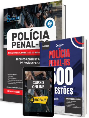 Combo Polícia Penal-RS 2026 - Técnico Administrativo da Polícia Penal - Imagem 1