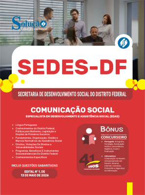 Apostila SEDES-DF 2026 - Especialista em Desenvolvimento e Assistência Social (EDAS) - Comunicação Social - Imagem 3