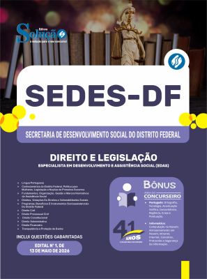 Apostila SEDES-DF 2026 - Especialista em Desenvolvimento e Assistência Social (EDAS) - Direito e Legislação - Imagem 3