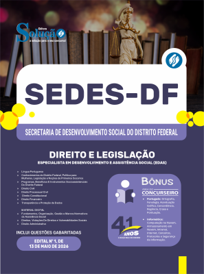 Apostila SEDES-DF 2026 - Especialista em Desenvolvimento e Assistência Social (EDAS) - Direito e Legislação - Imagem 3