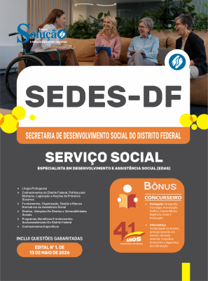 Apostila SEDES-DF 2026 - Especialista em Desenvolvimento e Assistência Social (EDAS) - Serviço Social - Imagem 3
