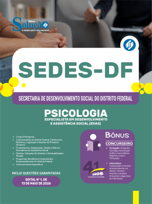 Apostila SEDES-DF 2026 - Especialista em Desenvolvimento e Assistência Social (EDAS) - Psicologia - Imagem 3