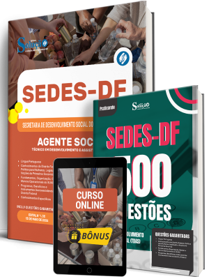 Combo SEDES-DF 2026 - Técnico em Desenvolvimento e Assistência Social (TDAS) - Agente Social - Imagem 1