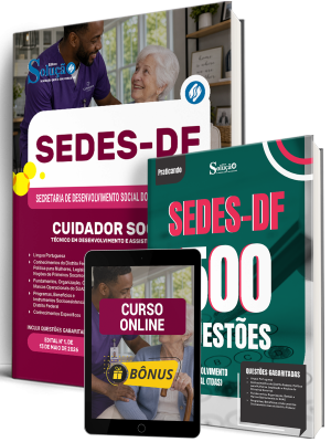 Combo SEDES-DF 2026 - Técnico em Desenvolvimento e Assistência Social (TDAS) - Cuidador Social - Imagem 1