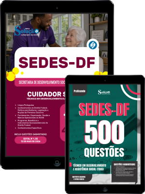 Combo SEDES-DF 2026 - Técnico em Desenvolvimento e Assistência Social (TDAS) - Cuidador Social - Imagem 1