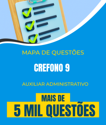 Mapa de Questões Online - Crefono 9 - Auxiliar Administrativo - 5 Mil Questões - Imagem 1