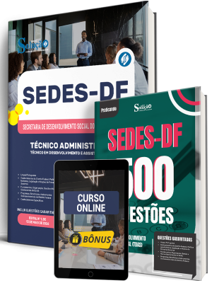 Combo SEDES-DF 2026 - Técnico em Desenvolvimento e Assistência Social (TDAS) - Técnico Administrativo - Imagem 1