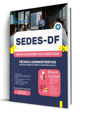 Combo SEDES-DF 2026 - Técnico em Desenvolvimento e Assistência Social (TDAS) - Técnico Administrativo - Imagem 2