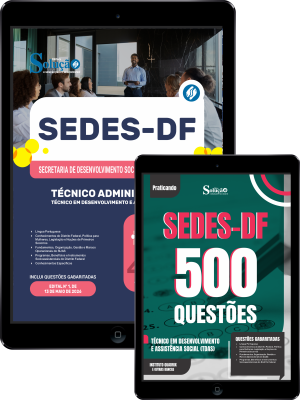 Combo SEDES-DF 2026 - Técnico em Desenvolvimento e Assistência Social (TDAS) - Técnico Administrativo - Imagem 1