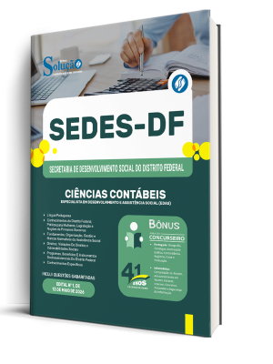 Combo SEDES-DF 2026 - Especialista em Desenvolvimento e Assistência Social (EDAS) - Ciências Contábeis - Imagem 2