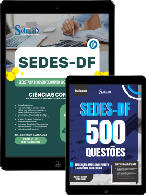 Combo SEDES-DF 2026 - Especialista em Desenvolvimento e Assistência Social (EDAS) - Ciências Contábeis - Imagem 1
