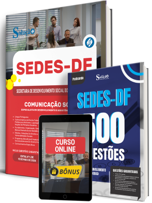Combo SEDES-DF 2026 - Especialista em Desenvolvimento e Assistência Social (EDAS) - Comunicação Social - Imagem 1