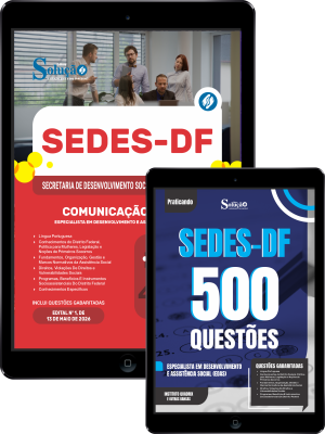 Combo SEDES-DF 2026 - Especialista em Desenvolvimento e Assistência Social (EDAS) - Comunicação Social - Imagem 1
