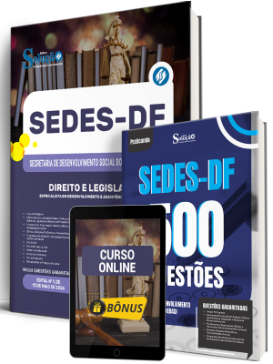 Combo SEDES-DF 2026 - Especialista em Desenvolvimento e Assistência Social (EDAS) - Direito e Legislação - Imagem 1