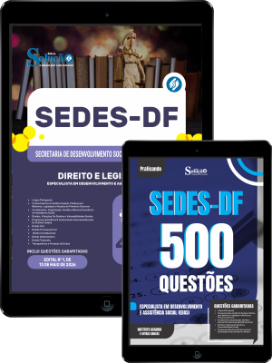 Combo SEDES-DF 2026 - Especialista em Desenvolvimento e Assistência Social (EDAS) - Direito e Legislação - Imagem 1