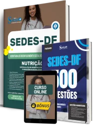 Combo SEDES-DF 2026 - Especialista em Desenvolvimento e Assistência Social (EDAS) - Nutrição