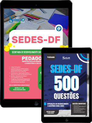 Combo SEDES-DF 2026 - Especialista em Desenvolvimento e Assistência Social (EDAS) - Pedagogia - Imagem 1