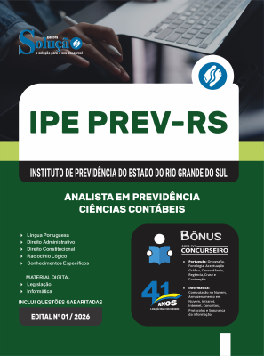 Apostila IPE Prev RS 2026 - Analista em Previdência - Ciências Contábeis - Imagem 3