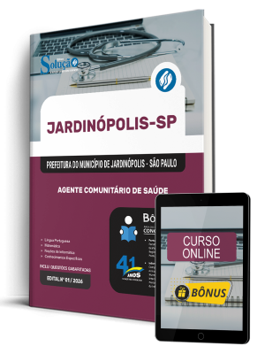 Apostila Prefeitura de Jardinópolis-SP 2026 - Agente Comunitário de Saúde - Imagem 1