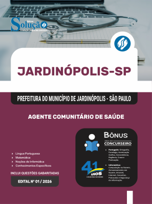Apostila Prefeitura de Jardinópolis-SP 2026 - Agente Comunitário de Saúde - Imagem 3