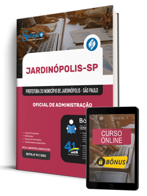 Apostila Prefeitura de Jardinópolis-SP 2026 - Oficial de Administração - Imagem 1