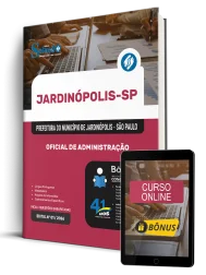 Capa Apostila Prefeitura de Jardinópolis-SP 2026 - Oficial de Administração