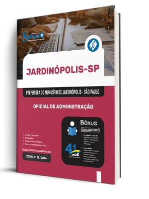 Apostila Prefeitura de Jardinópolis-SP 2026 - Oficial de Administração - Imagem 2