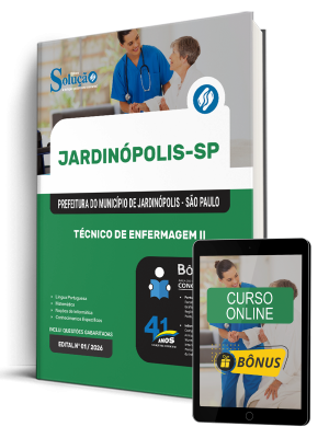 Apostila Prefeitura de Jardinópolis-SP 2026 - Técnico de Enfermagem II - Imagem 1