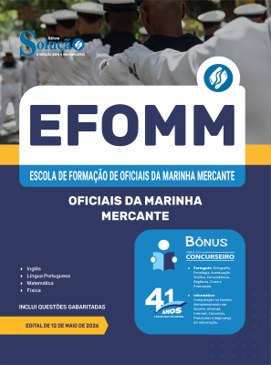 Apostila EFOMM 2026 - Oficiais da Marinha Mercante - Imagem 3