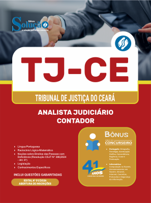Apostila TJ-CE  2026 - Analista Judiciário - Área Administrativa - Especialidade Contabilidade - Imagem 3