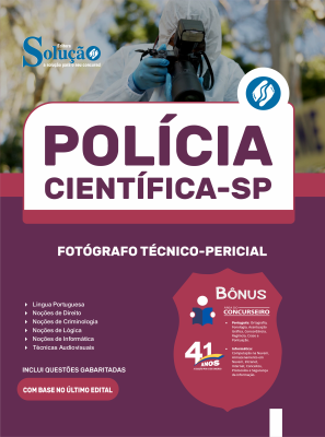 Apostila Polícia Científica-SP 2026 - Fotógrafo Técnico-Pericial - Imagem 3