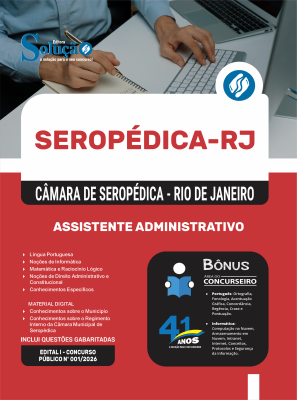 Apostila Câmara de Seropédica-RJ 2026 - Assistente Administrativo - Imagem 3