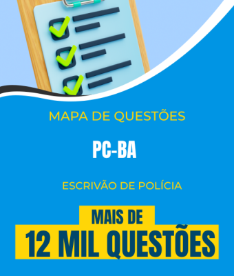 Mapa de Questões Online - PC-BA - Escrivão de Polícia - 12 Mil Questões - Imagem 1