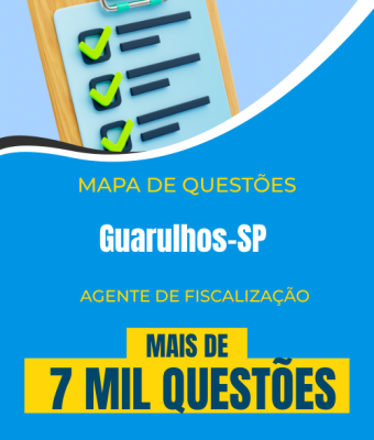 Mapa de Questões Online - Pref. Guarulhos-SP - Agente de Fiscalização - 7 Mil Questões - Imagem 1