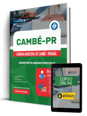 Apostila Câmara de Cambé - PR 2026 - Assistente Administrativo III - Imagem 1