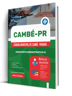 Apostila Câmara de Cambé - PR 2026 - Assistente Administrativo III - Imagem 2
