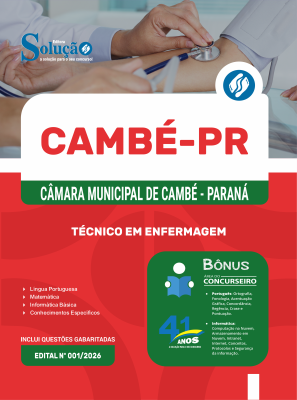Apostila Câmara de Cambé - PR 2026 - Técnico em Enfermagem - Imagem 3