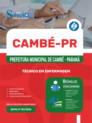 Apostila Prefeitura de Cambé - PR 2026 - Técnico em Enfermagem - Imagem 3